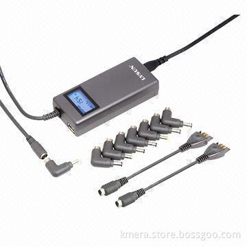 Classic Universal Laptop AC Adapter with LCD Display, Have Charging Separate Battery Function